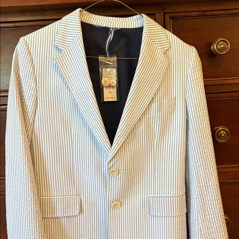Seersucker Blazer NWT
